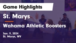 St. Marys  vs Wahama Athletic Boosters Game Highlights - Jan. 9, 2024