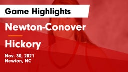 Newton-Conover  vs Hickory  Game Highlights - Nov. 30, 2021