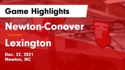 Newton-Conover  vs Lexington Game Highlights - Dec. 22, 2021