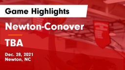Newton-Conover  vs TBA Game Highlights - Dec. 28, 2021