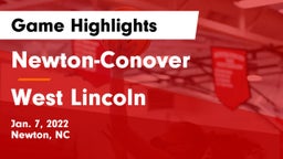 Newton-Conover  vs West Lincoln  Game Highlights - Jan. 7, 2022