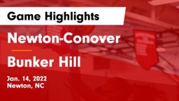 Newton-Conover  vs Bunker Hill Game Highlights - Jan. 14, 2022