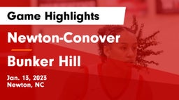 Newton-Conover  vs Bunker Hill  Game Highlights - Jan. 13, 2023