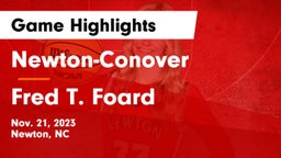 Newton-Conover  vs Fred T. Foard Game Highlights - Nov. 21, 2023
