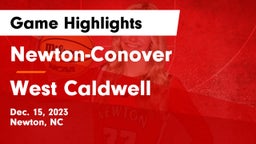Newton-Conover  vs West Caldwell  Game Highlights - Dec. 15, 2023