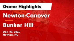 Newton-Conover  vs Bunker Hill  Game Highlights - Dec. 29, 2023