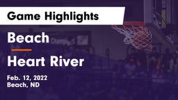 Beach  vs Heart River  Game Highlights - Feb. 12, 2022