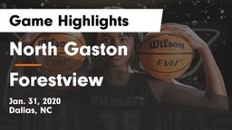 North Gaston  vs Forestview  Game Highlights - Jan. 31, 2020