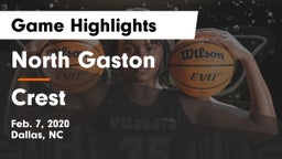 North Gaston  vs Crest  Game Highlights - Feb. 7, 2020