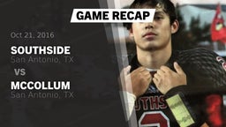 Recap: Southside  vs. McCollum  2016