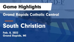 Grand Rapids Catholic Central  vs South Christian  Game Highlights - Feb. 8, 2022