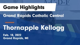Grand Rapids Catholic Central  vs Thornapple Kellogg  Game Highlights - Feb. 18, 2022