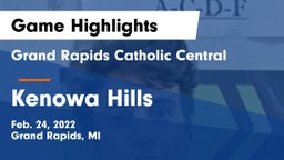 Grand Rapids Catholic Central  vs Kenowa Hills  Game Highlights - Feb. 24, 2022