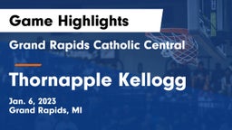 Grand Rapids Catholic Central  vs Thornapple Kellogg  Game Highlights - Jan. 6, 2023