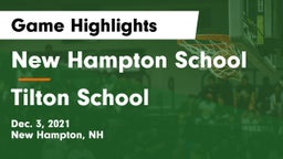 New Hampton School  vs Tilton School Game Highlights - Dec. 3, 2021