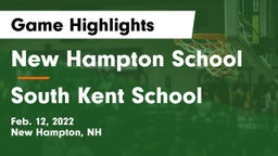 New Hampton School  vs South Kent School Game Highlights - Feb. 12, 2022