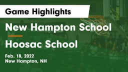 New Hampton School  vs Hoosac School Game Highlights - Feb. 18, 2022