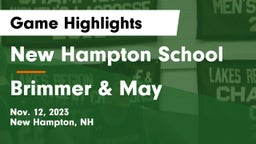 New Hampton School  vs Brimmer & May Game Highlights - Nov. 12, 2023