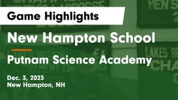 New Hampton School  vs Putnam Science Academy Game Highlights - Dec. 3, 2023