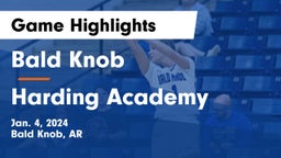 Bald Knob  vs Harding Academy  Game Highlights - Jan. 4, 2024