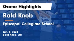 Bald Knob  vs Episcopal Collegiate School Game Highlights - Jan. 5, 2024