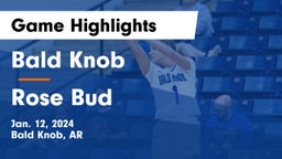 Bald Knob  vs Rose Bud  Game Highlights - Jan. 12, 2024
