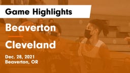 Beaverton  vs Cleveland  Game Highlights - Dec. 28, 2021