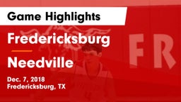Fredericksburg  vs Needville Game Highlights - Dec. 7, 2018