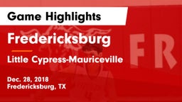 Fredericksburg  vs Little Cypress-Mauriceville  Game Highlights - Dec. 28, 2018
