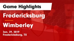 Fredericksburg  vs Wimberley  Game Highlights - Jan. 29, 2019