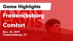 Fredericksburg  vs Comfort  Game Highlights - Nov. 25, 2019