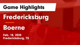 Fredericksburg  vs Boerne  Game Highlights - Feb. 18, 2020