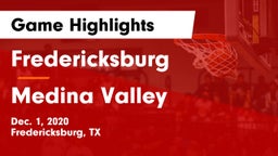 Fredericksburg  vs Medina Valley  Game Highlights - Dec. 1, 2020
