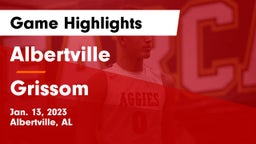 Albertville  vs Grissom  Game Highlights - Jan. 13, 2023