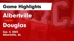 Albertville  vs Douglas  Game Highlights - Jan. 4, 2023