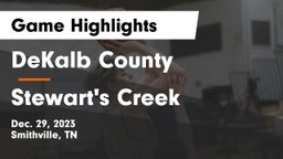 DeKalb County  vs Stewart's Creek  Game Highlights - Dec. 29, 2023