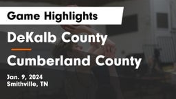 DeKalb County  vs Cumberland County  Game Highlights - Jan. 9, 2024