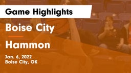 Boise City  vs Hammon  Game Highlights - Jan. 6, 2022