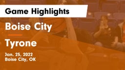 Boise City  vs Tyrone  Game Highlights - Jan. 25, 2022