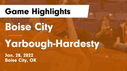 Boise City  vs Yarbough-Hardesty Game Highlights - Jan. 28, 2022