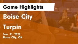 Boise City  vs Turpin  Game Highlights - Jan. 31, 2022
