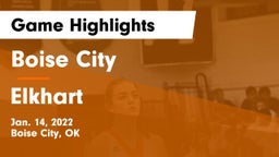 Boise City  vs Elkhart  Game Highlights - Jan. 14, 2022