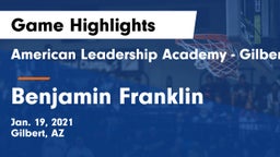 American Leadership Academy - Gilbert  vs Benjamin Franklin  Game Highlights - Jan. 19, 2021