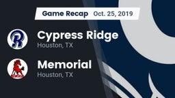 Recap: Cypress Ridge  vs. Memorial  2019