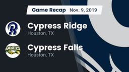 Recap: Cypress Ridge  vs. Cypress Falls  2019