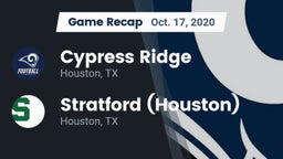 Recap: Cypress Ridge  vs. Stratford  (Houston) 2020