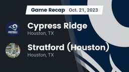 Recap: Cypress Ridge  vs. Stratford  (Houston) 2023
