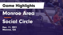 Monroe Area  vs Social Circle  Game Highlights - Dec. 11, 2021