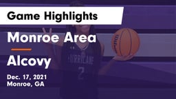 Monroe Area  vs Alcovy  Game Highlights - Dec. 17, 2021