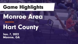 Monroe Area  vs Hart County  Game Highlights - Jan. 7, 2022